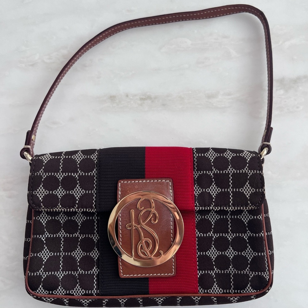 Kate Spade Black and Red Shoulder Bag